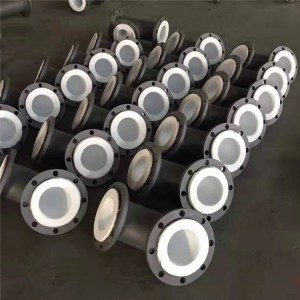 Customized Industrial Corrosion Carbon Steel 304 PTFE Lined Tee