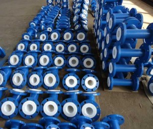 PTFE lined elbow ends loose flange