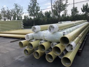 Tubería de plástico reforzado con fibra de vidrio FRP, GRP, GRE