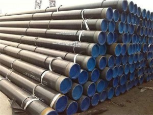 Top Kvalito senjunta ŝtalo Din 30678 3PE Coating Pipe