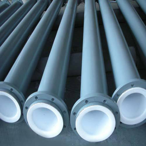 Steel pipe ptfe lined pipe with 2 fixed weld neck flange PTFE-Lined Pipes Connections Flexible Expansion Joints Tanks Lining PTFE-Lined Columns and Tanks