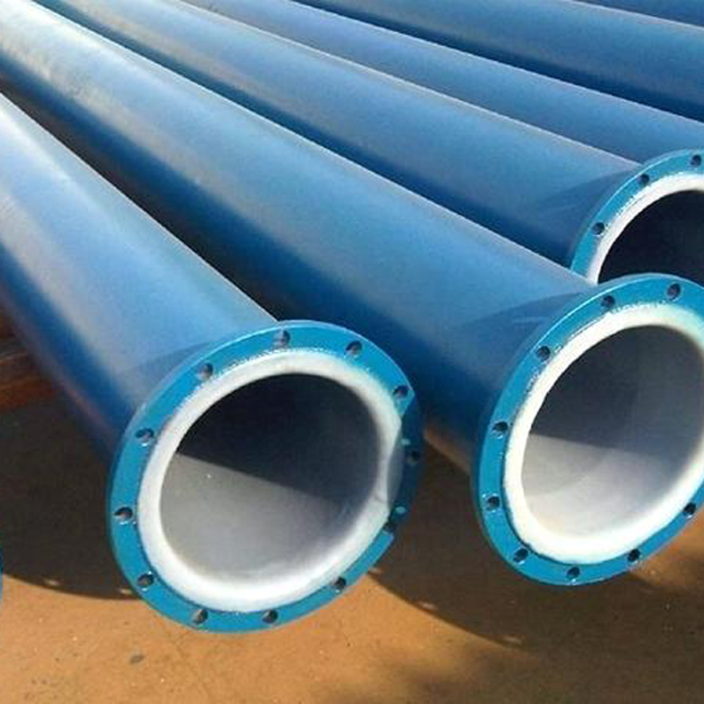 PTFE lined pipe with loose flange