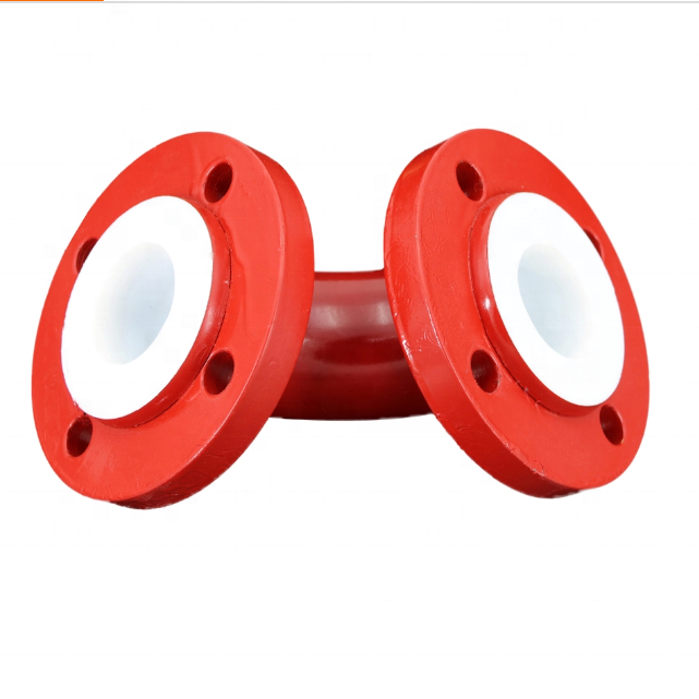 Customized High Quality PTFE Lined Pipes Elbow and Tee , reducer