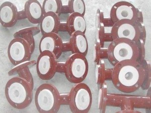 PTFE lined spool customized as per drawing supplied