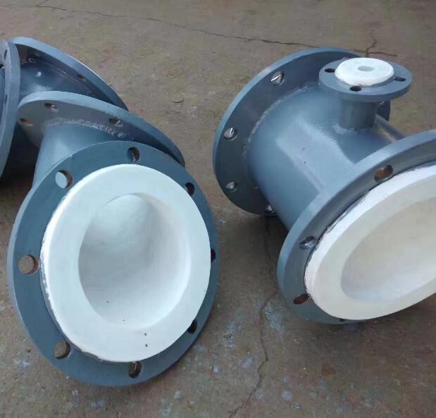 Flanged Connection PTFE Lined Pipe Fittings Lined Elbow Lining Tetrafluoroplastic Carbon Steel Pipe Elbow Featured Image