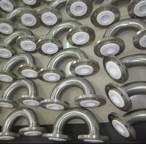 Steel PTFE Lined Elbow 45 Degree