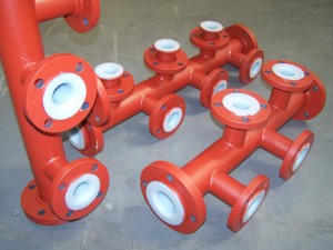 2017 PTFE lined pipe 5200 Meters for Algerian acid plant